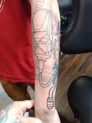 Outline done for the day on my friend J-Rod