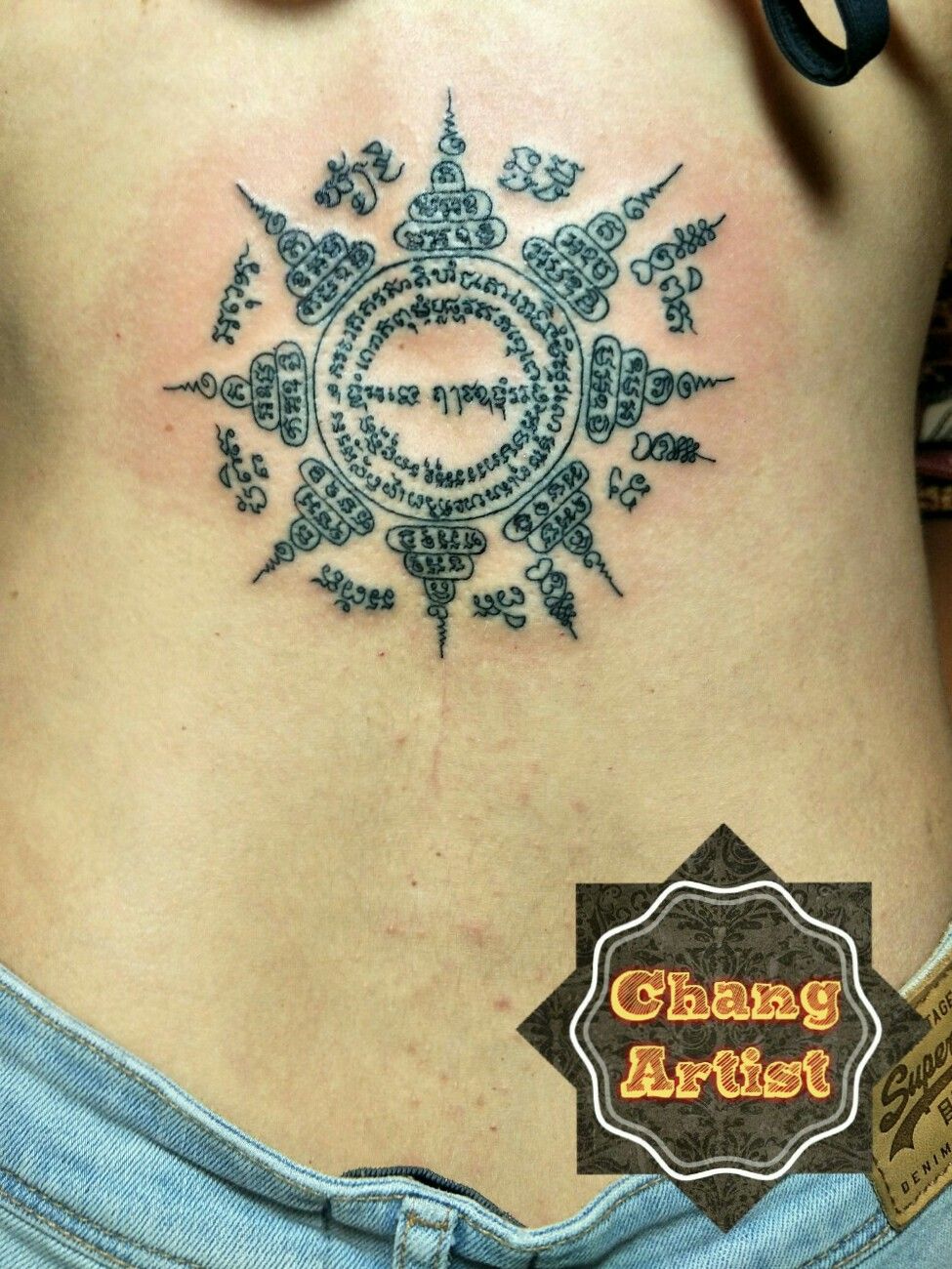 Tattooing magic Tattoos | Paed Tidt tattoo | Protection magic traditional  Tattoo from Thailand, image size:975x1300