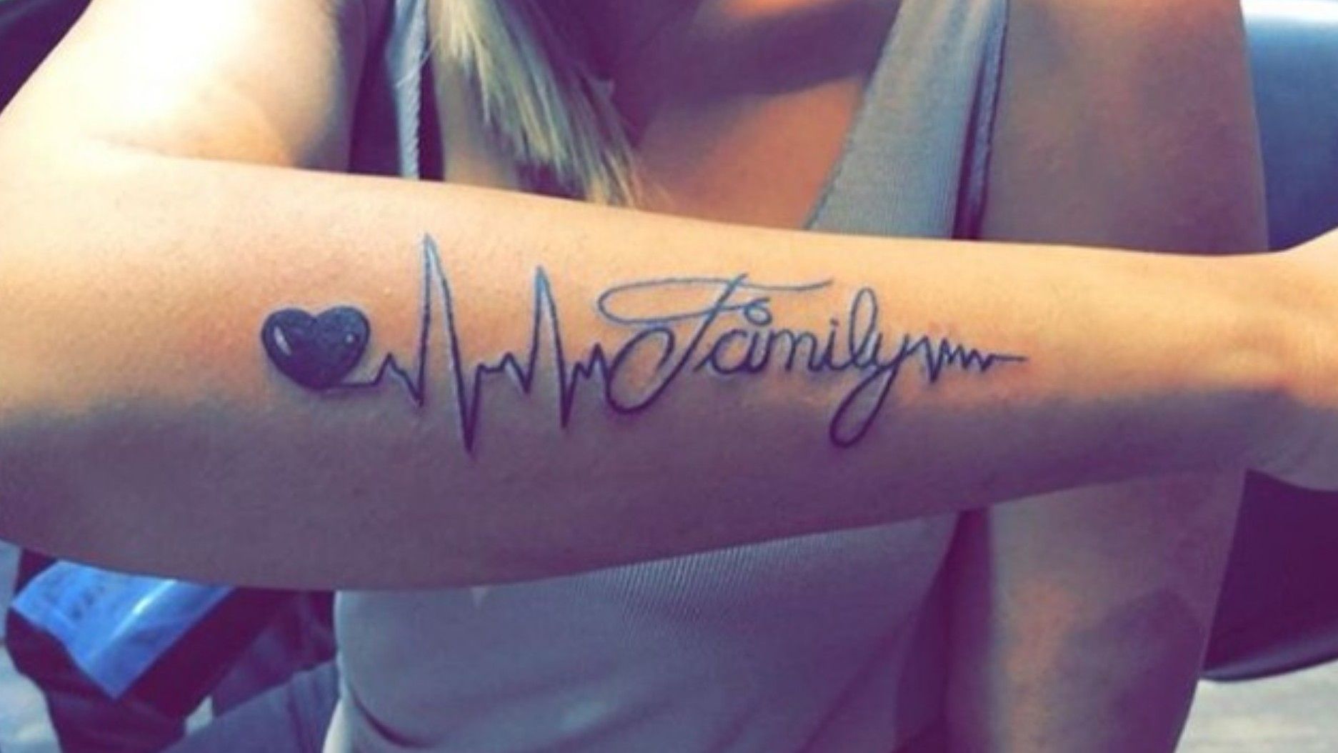 Heartbeat family  Family tattoos Tattoos Nail tattoo