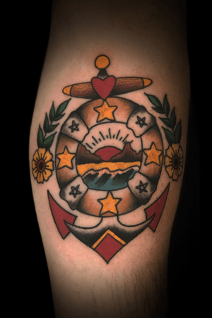 Classic Sailor Jerry Inspired Anchor