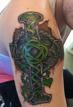 First tattoo, celtic cross 