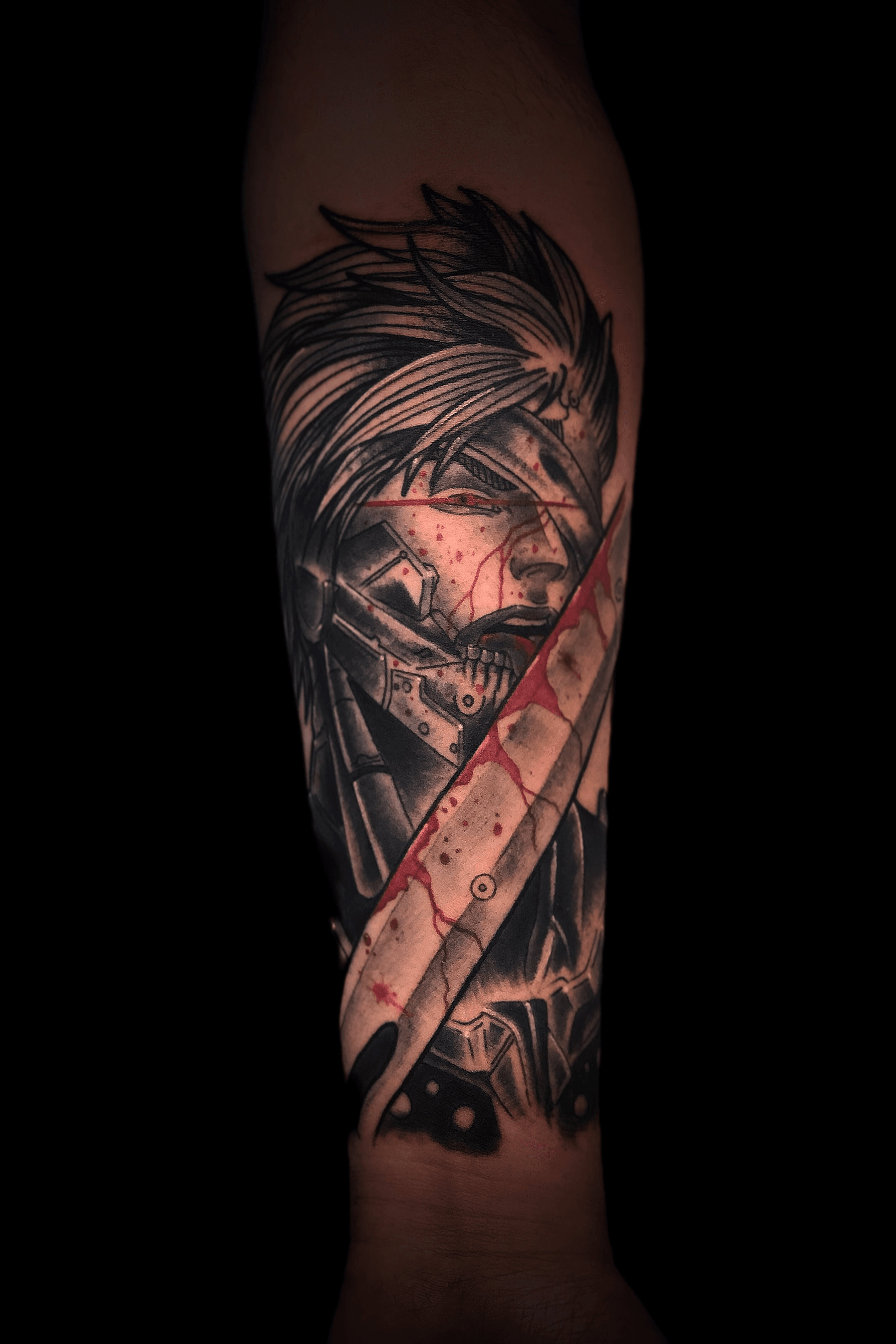 Tattoo uploaded by Eric Aguilar • Raiden from Metal Gear Forearm Tattoo •  Tattoodo