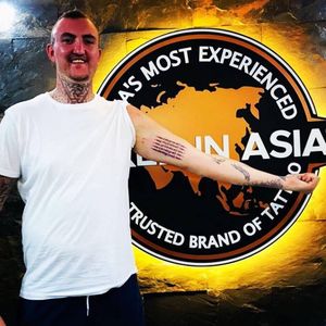 5 Lines With Otto, Excellent Art By the World's Best Tattoo Artists. Fantastic Service, We Use Fusion Ink and Eternal Ink, Great Artists and Great Price, Friendly Staff and an Clean, Hygienic Work Place. Inked in Asia Patong, Phuket, Thailand