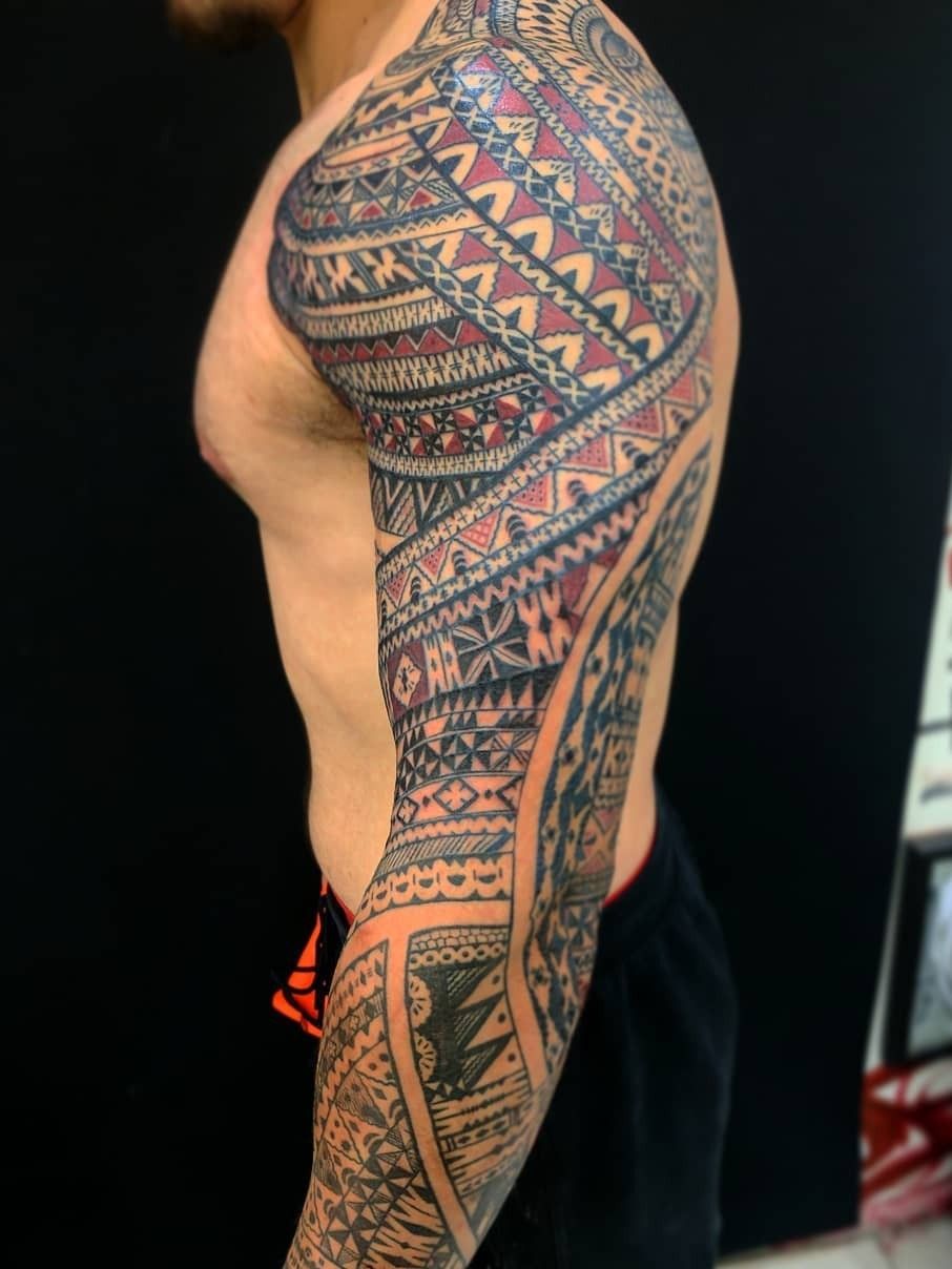 Tattoo uploaded by Raymond Scarborough • Full sleeve Fijian tribal tattoo •  Tattoodo