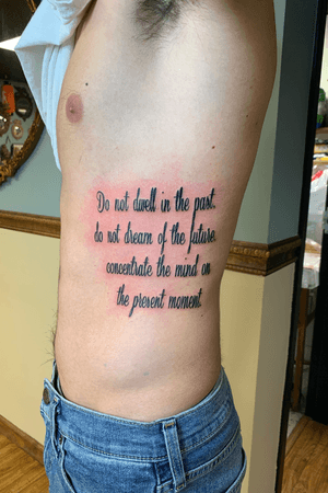 Quote in the ribs 