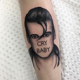 Tatuaje de Jeremy D #JeremyD #crybabytattoo #crybaby #crying #feelings #sadgirl #tears #heartbreak