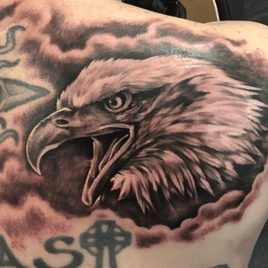 Eagle tattoo by Drew Drumm