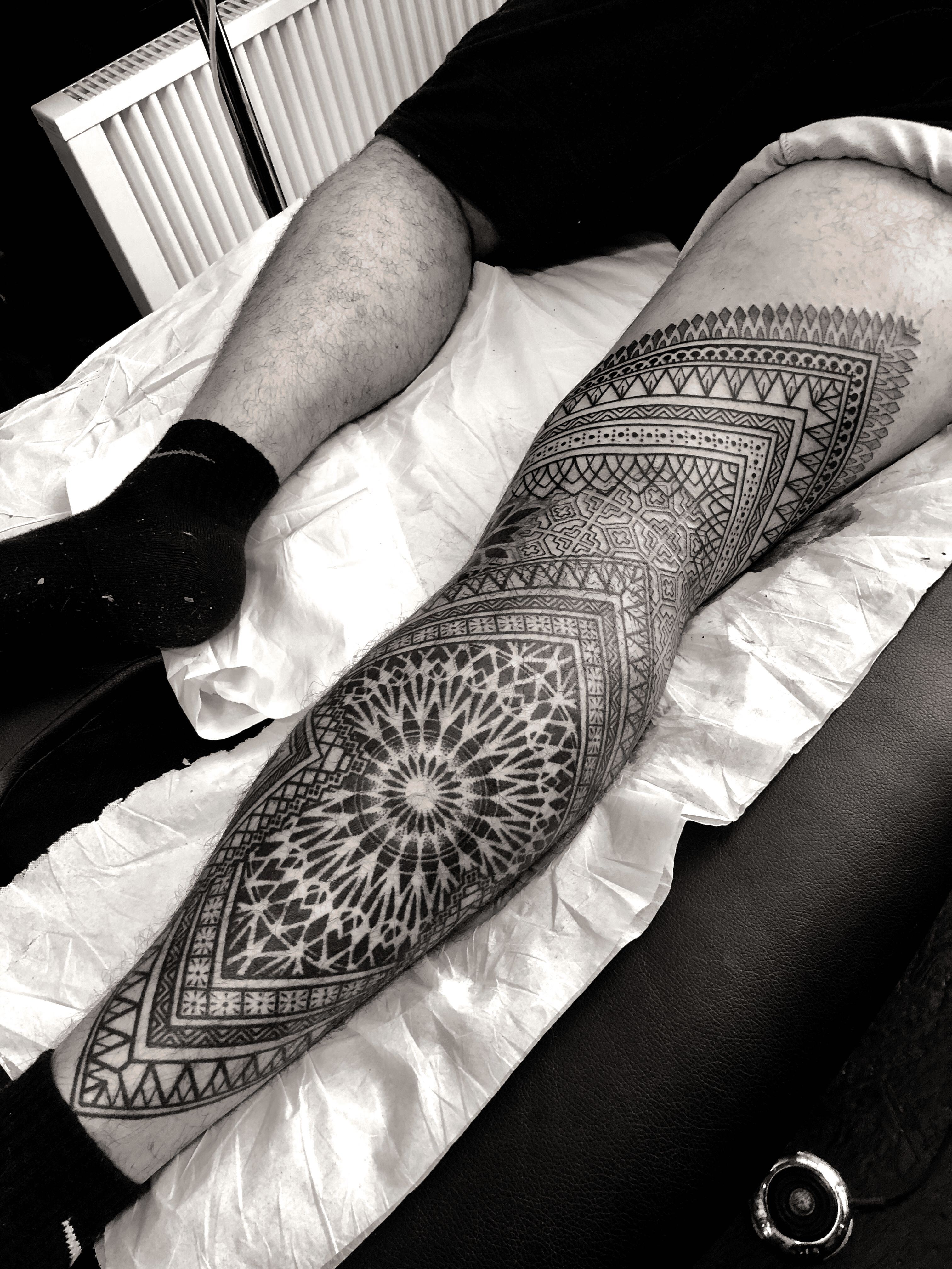 Cherub  on Instagram More geo sleeves please     geometrictattoos  geometrictattoo mandalatattoo mandalatat  Tattoos Dot work tattoo  Geometric tattoo