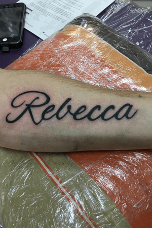 A little bit of script on a forearm for a great client, thanks for coming down 
