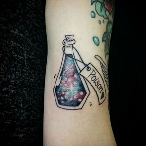 █ Poisoned Life █▪Colorful Cosmic Poison Bottle With Line Work from Harry Potter