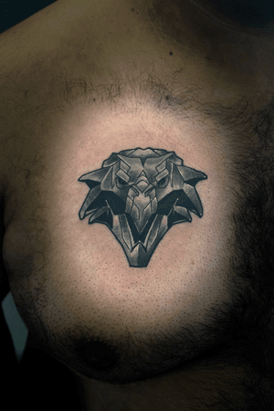 The Witcher inspired Tattoo on the chest