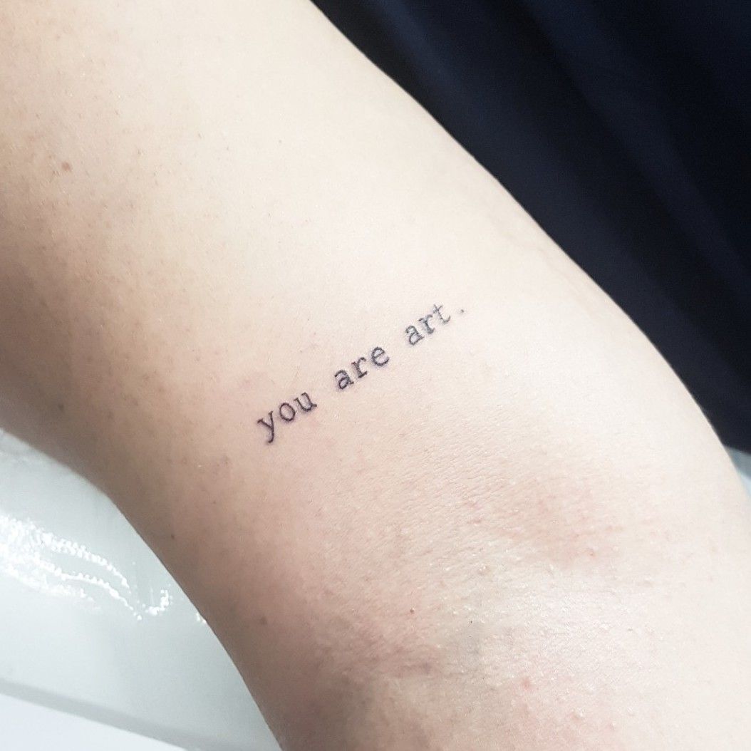 You Are Art Temporary Tattoo Set of 3  Small Tattoos