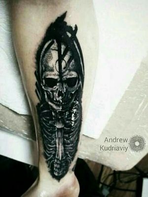 █ Mister Skeleton █ ▪ Black and white Black&White BlacknWhite whip shading dark skeleton tattoo