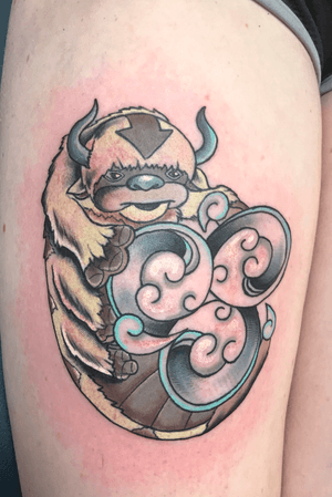 #traditional #traditionaltattoo #neotrad #neotraditional #philly #phillytattoos #phillyartist #phillyartists #phillytattooers #colortattoo #cutetattoo #ink #inked #tatted #tattooed #americantraditional #thelastairbender #appa #appatattoo #anime #animetattoo 