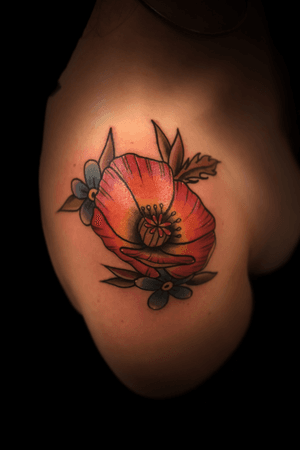 Flora Tattoo on the Shoulder
