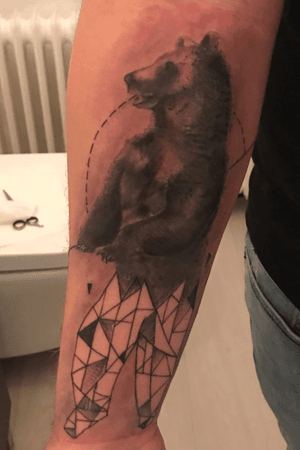 First Tattoo / Bear / Geometrical 