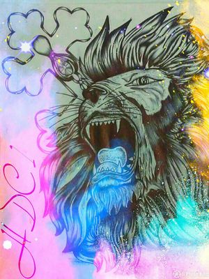 Lion art called power flex. What does it say to you?