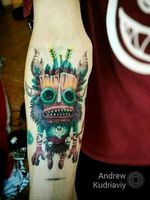 █ Wild Shaman Bro █ ▪ Colour Colorful Wild Shaman Tiki Sacred Tattoo