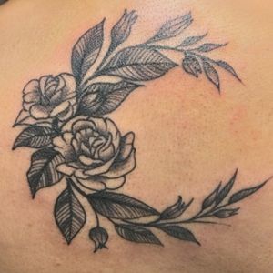 Flower moon tattoo
