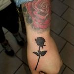 Blacked out simple rose