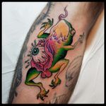 Pussy-frog ^^ tattoo 2017 - #funnytattoo #pussytattoo #radtattoo #monstertattoo #tattoodo #tattooroma #romatattoo #traditionaltattoo #oldschooltattoo #frogtattoo #snake___pit