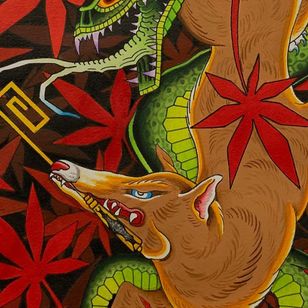 Detail of art by Kris Magnotti #KrisMagnotti #Masatookano #okanomasato #gxbxt #3rdethos #tattooart #punkrock #pma