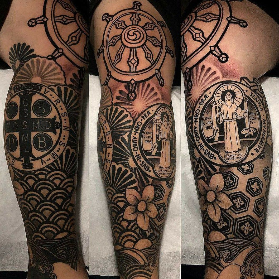 Tattoo uploaded by Rick Orbe Tattoo • Medalla de San Benito,. • Tattoodo