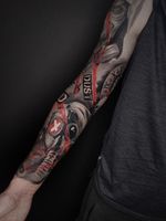 Done sleeve #neotrad #neotraditionaltattos #neotraditional #black #blacktattoo #dark #darkart #neotradeu #inking #killerink #tbsta #tattooistartmagazine #markgraftattoo #poland #poznantattoo #poznan #tattoo #art #tatts #surrealism #skull #skulltattoo #roses #rosestattoo #horror #realism #realusmtattoo #tattooshare 