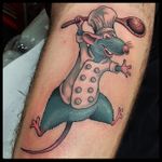 Ratatouille tattoo 2017 #ratatouille #ratatouilletattoo #disneytattoo #pixartattoo #disney #pixar #cartoontattoo #tattoodo #romatattoo #tattooroma
