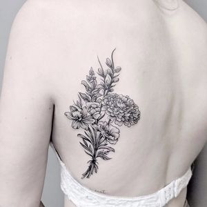 floral linework piece 