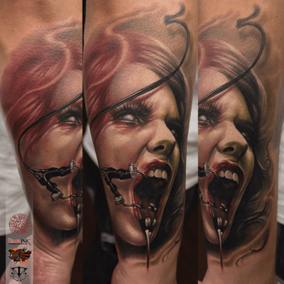  #colortattoo #realistictattoo #bloodytattoo #tattoo #tattoos #tattooed #inked #ink #inked #inklife #stuttgart #mannheim #mireltattooartgallery #tattoolife #insane #horror #blood #walkingdead #vampirediaries