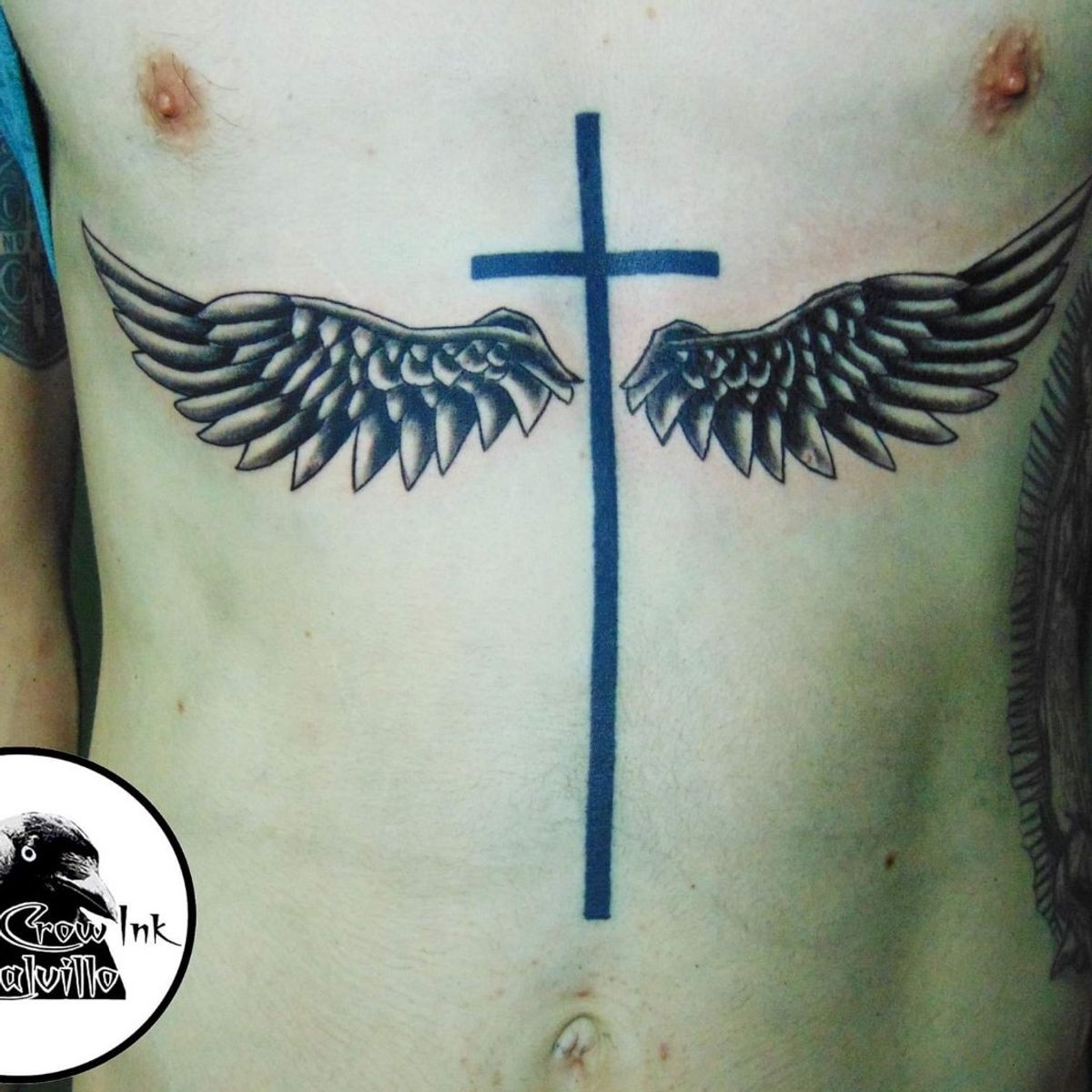 Tattoo uploaded by Jose Black Crow. • Cruz con alas. #alas #cruz #cross ...