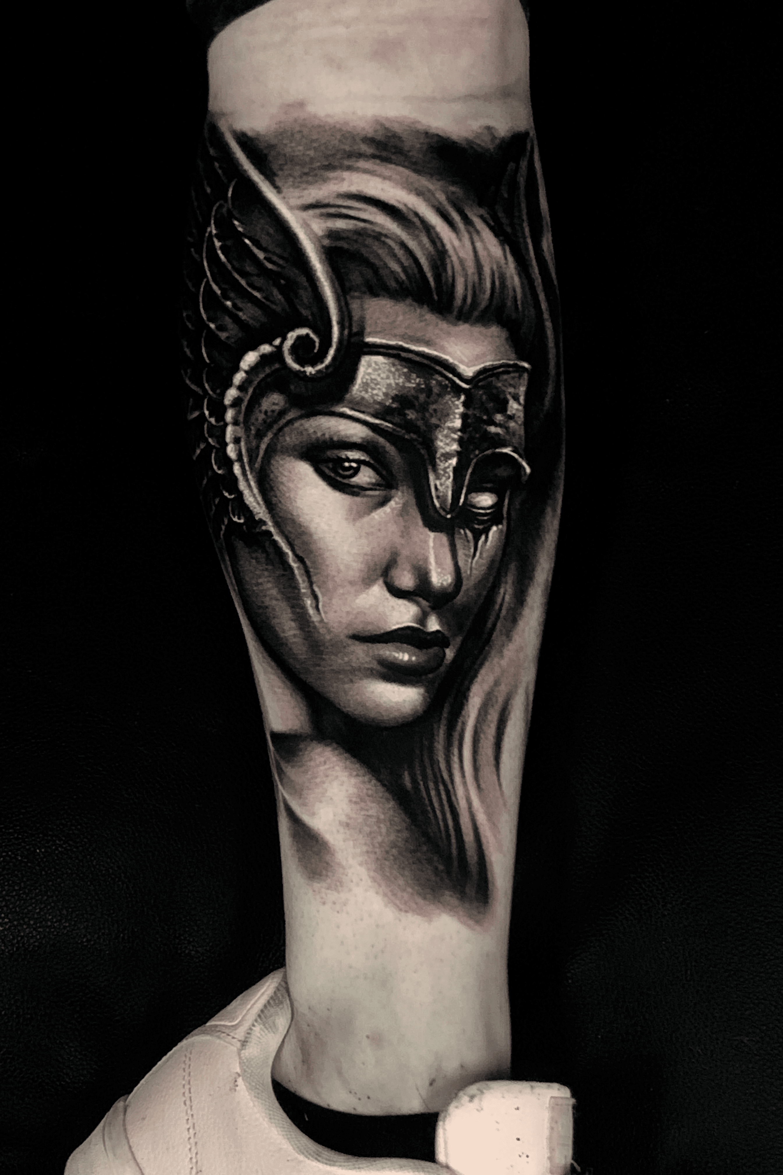 By Cody lordsoul666 1st session of Norse goddess HEL  half skull face   update after second session black  Portrait tattoo Alchemy tattoo  Half skull face