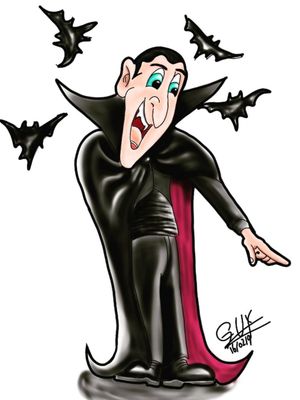 Grandpa Drac, #Dracula #newschooltattoo #colorfultattoo #vampiretattoo 