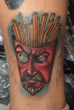 Had fun with this one #frylock from #aquateenhungerforce #colourtattoo #colortattoo #cartoonist #ianvanderwerff #realism #realistic #realisitictattoo 