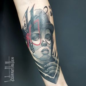 #katearttattoo #realistic #freestyle #realism #abstract #watercolor #blackandgrey #portait 