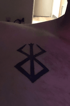 Viking symbol of the Berzerker warrior class. Done in Tyrone mall, Clearwater Florida at Aromic Tattoo.