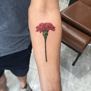 Carnation...#Carnation #tattooflowers #tattoocolor #tattooartist #tattooart #ink #inked #tattoopanama 