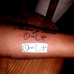 One life tattoo