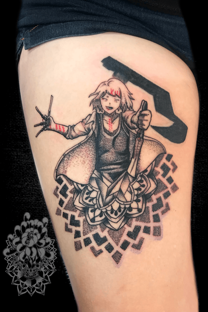 татуировка джузо на руке человека