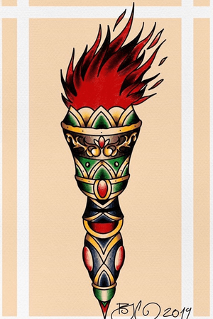 Flame  digital project #tattoo #draw #project #traditional #traditionalsketch #traditionaltattoo #AmericanTraditional 