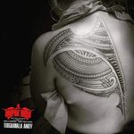 Contemporary #Samoan back piece. #femaletattoo #Polynesian #freehand #samoantattooartist #newzealandtattooist