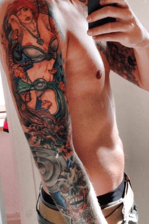 A big coverup tatto i got years back. Had the worst tribal shit tattoo ever made. Hugo tatto in Holbæk really helped me out here. He is a very skilled artist, and about 30 years of experience. 