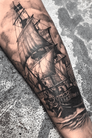 sailboat  Black & Gray