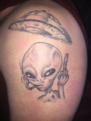 🎶"Fuck tha homo sapiens" 🎶Diamond tattoo did not do the space ship tho. Space ship was a friends kitchen lmao