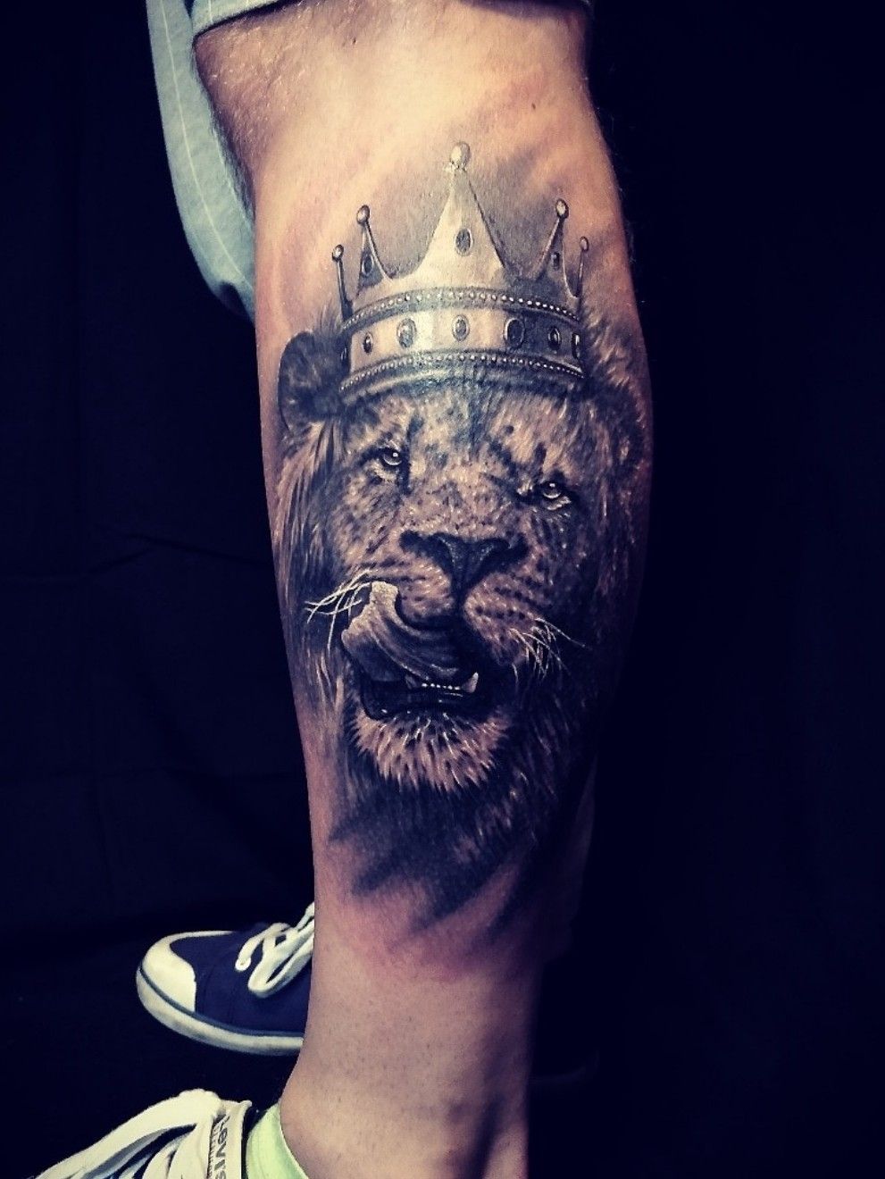 51 Best Lion Tattoos For Men Cool Designs  Ideas 2019 Guide  King  tattoos Mens lion tattoo Crown tattoo design