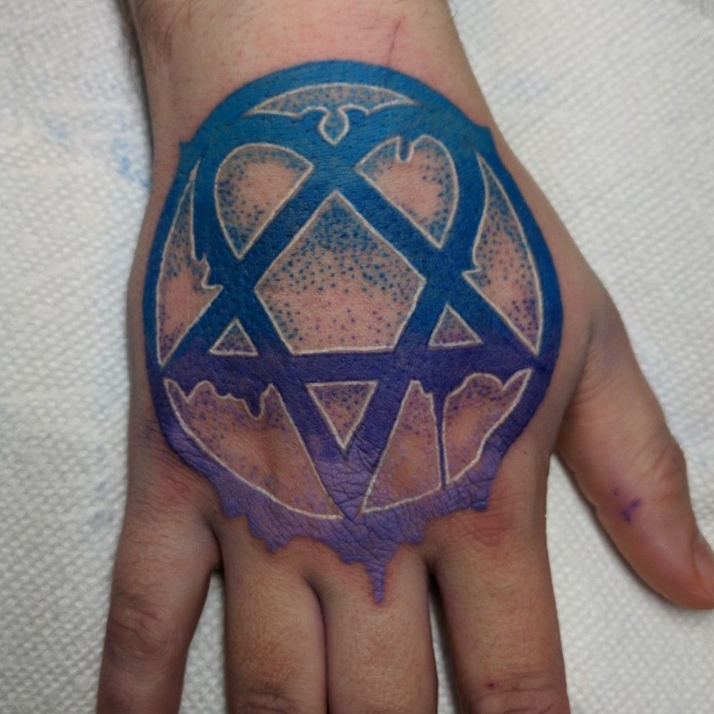 Heartagram Tattoo ink HIM Ornament heartagram angle triangle heart png   PNGWing