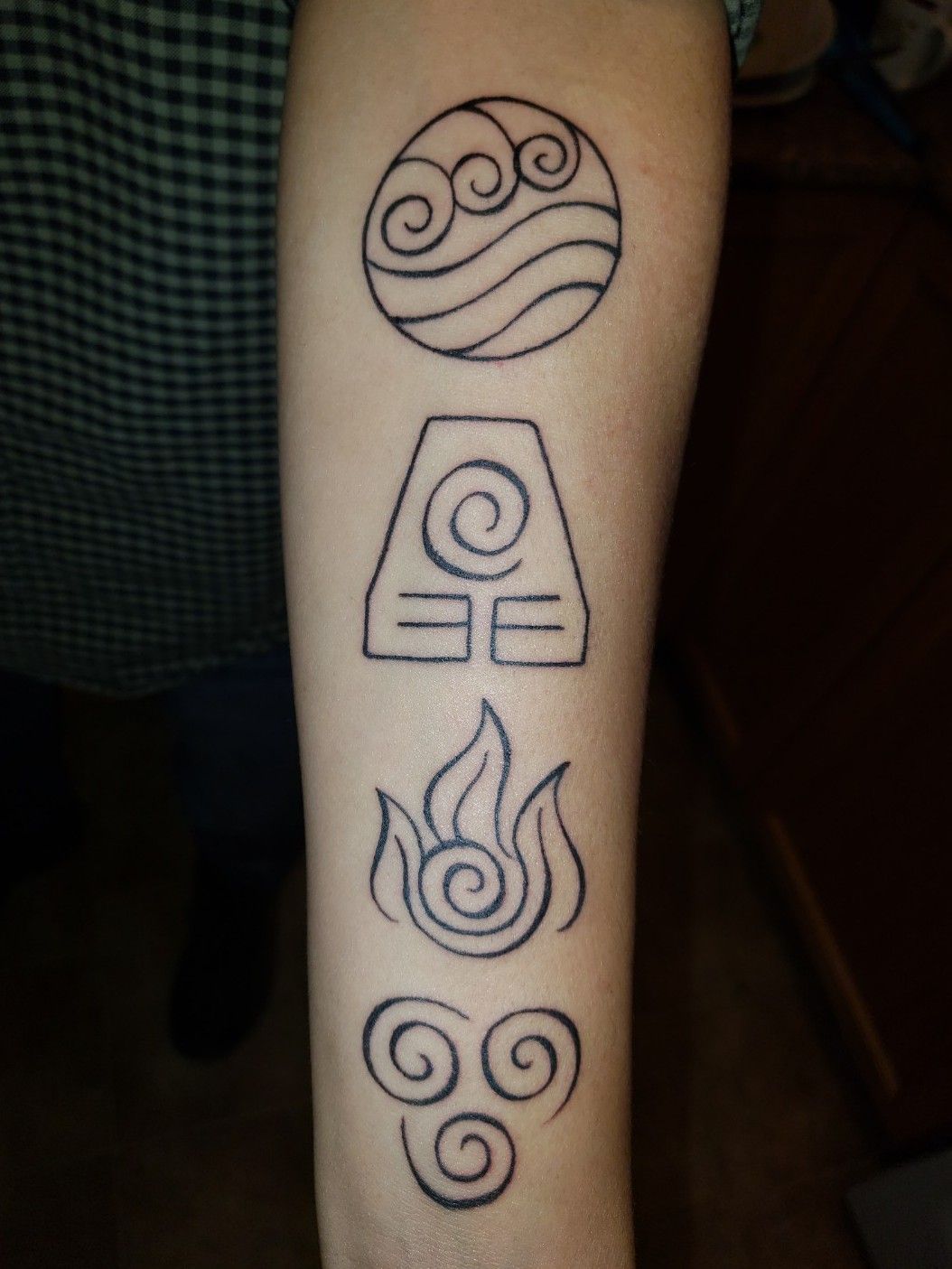 Tattoo uploaded by Jordan Stanley  Avatar  The Four Elements  Tattoodo