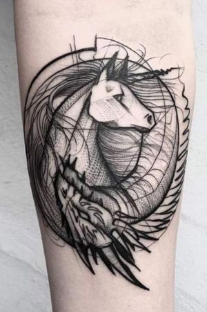 It's a bit blurry but I love the design 🐎All credit to Frank Carrillo 🖤