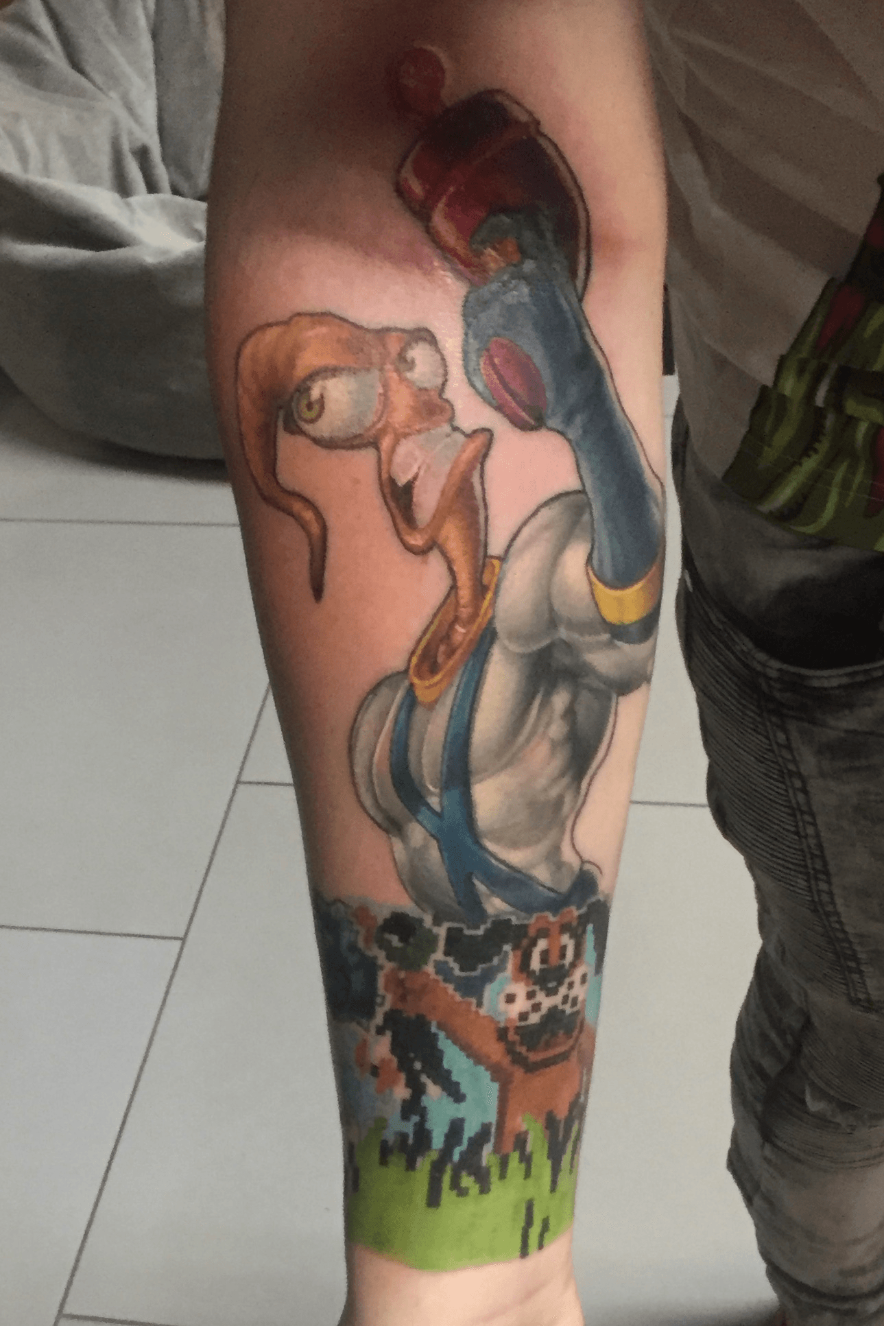 Video Game Tatts  Awesome Earthworm Jim tattoo for todays 2nd  blackworkwednesday post thanks to joesinnertattoos   Facebook
